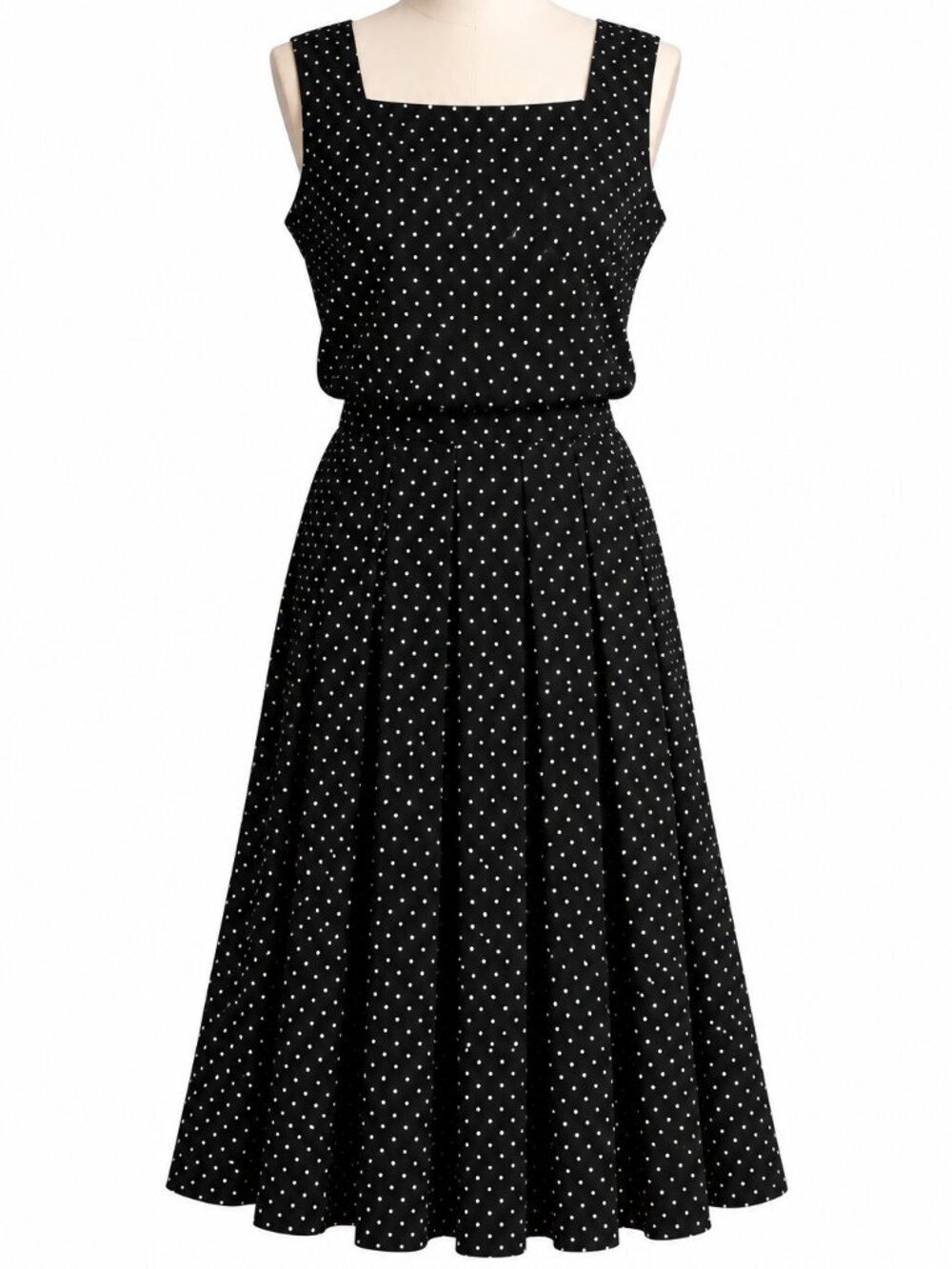 DANY Polkadot Black Skirt Set Made in Italy